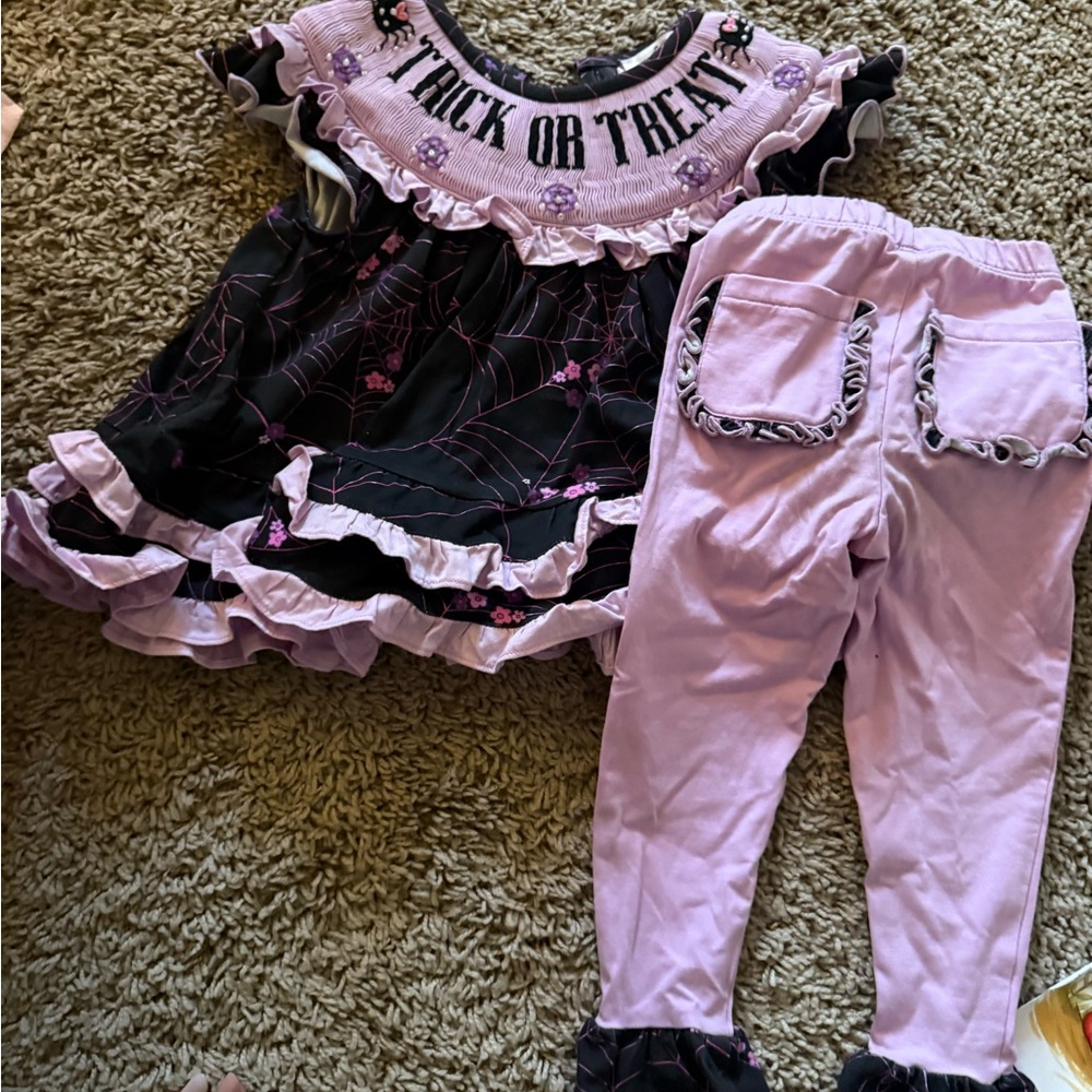 Smocked Halloween outfit